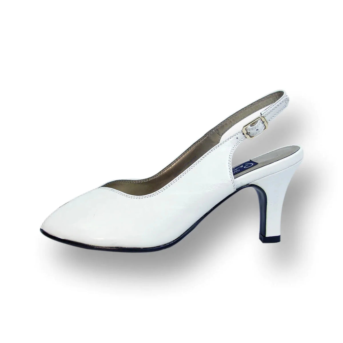 Wide Width Leather Slingback Pumps U127589