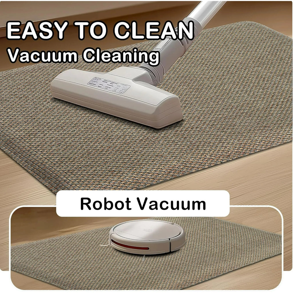 Grey/Green 17.3"x47" Anti-Fatigue Non Slip Kitchen Mat W303
