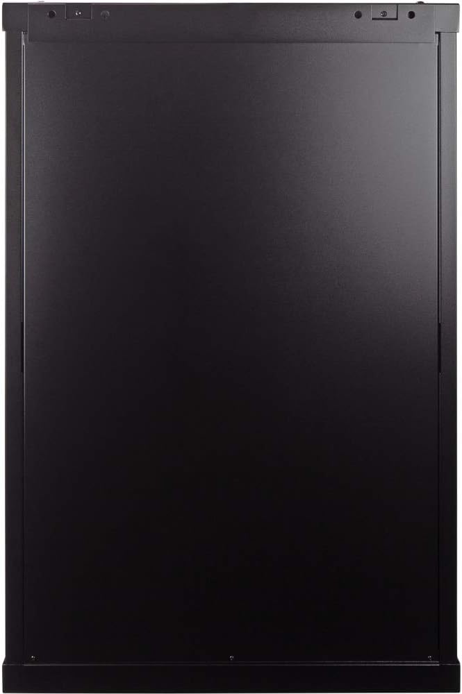 18U 19-Inch Server Network Rack with Locking Perforated Door 24-Inches Deep Black S9442