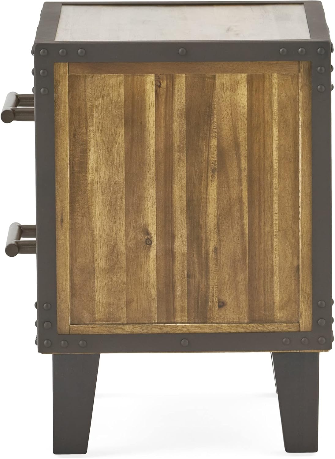 Acacia Wood Two Drawer Night Stand X406711