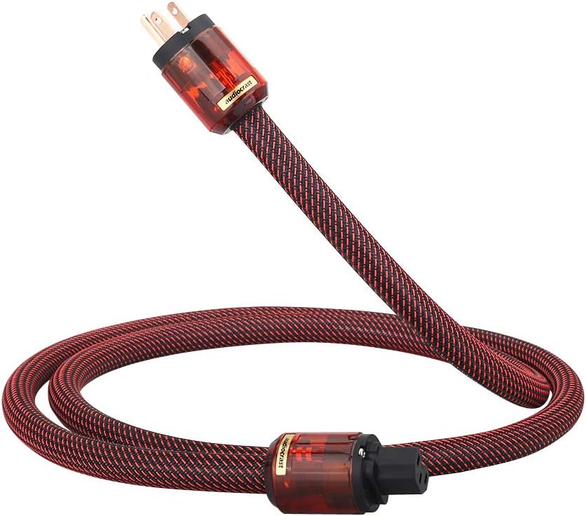 10AWG 125V 15A Braided Sleeve OFC Copper Power Cable A94351