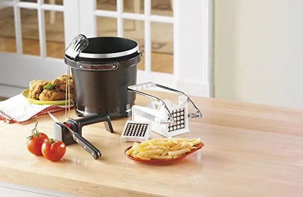 1500 W Non-Stick Gray Deep Fryer D608123