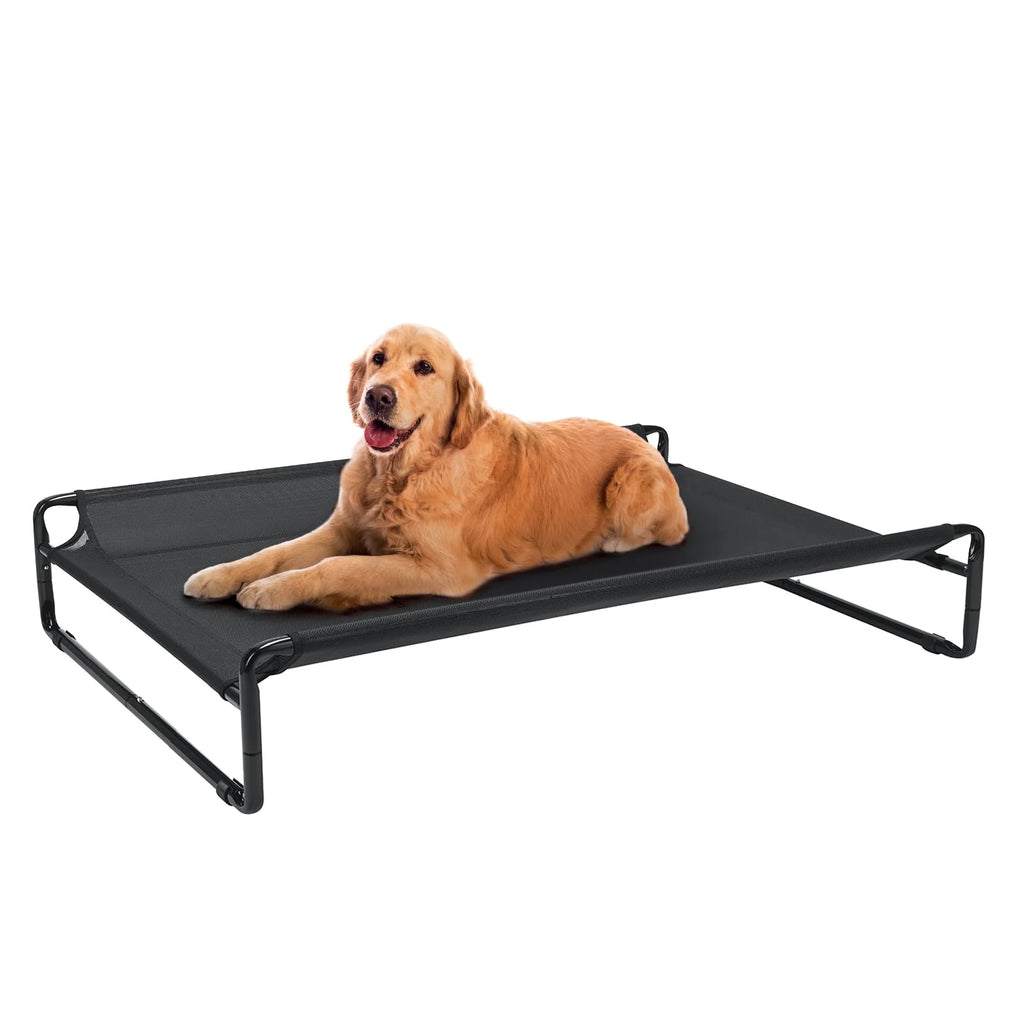 Black Elevated Dog Bed with Washable Mesh B199819
