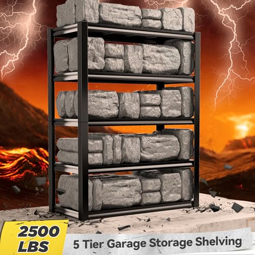 48" W x 24" D x 72" H Metal Garage Shelving B22711