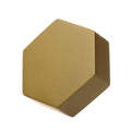 1-1/2 inch Solid Hexagon Cabinet Knob Satin Gold N15576