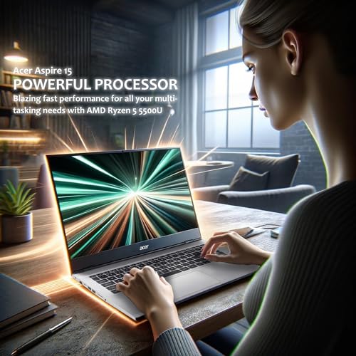 15.6" FHD Display AMD Ryzen 5 5500U 64GB RAM 1TB SSD Windows 11 Pro Laptop N909319