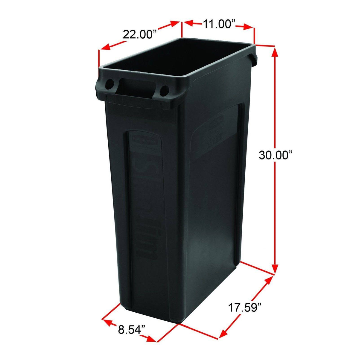 Plastic Rectangular Trash Can G8056
