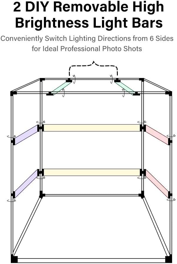 Portable Foldable 32 x 32 Inch Photo Studio Light Box with 3 Color Backdrops J6642