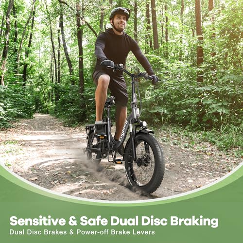 1000W Foldable Electric Bike, 48V 15Ah Removable Battery, 20" Fat Tire, 7 Speed Z9202