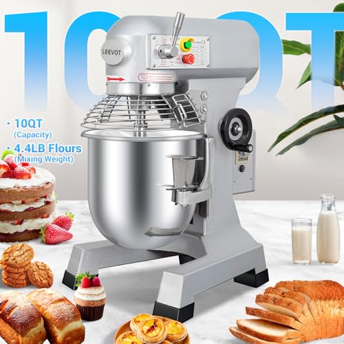 15Qt 600W Commercial Food Mixer, 3-Speed Adjustable Heavy Duty Stand Mixer with Stainless Steel Bowl L4265