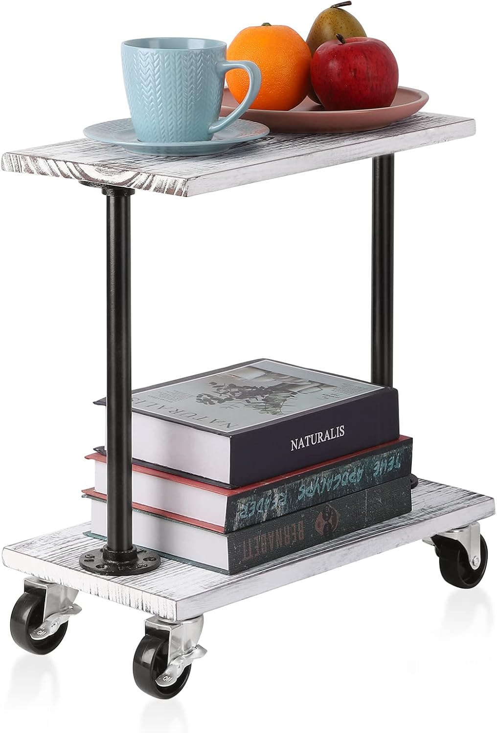 Narrow End Table with Wheels Q7648