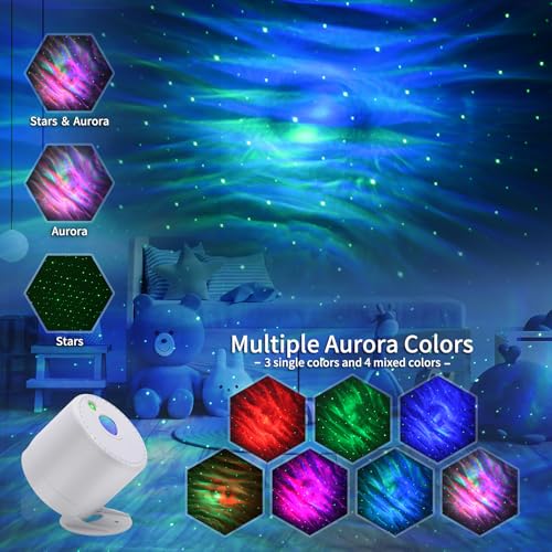 Laser Christmas Projector Lights Outdoor, Red and Green Stars, IP65 Waterproof O182574