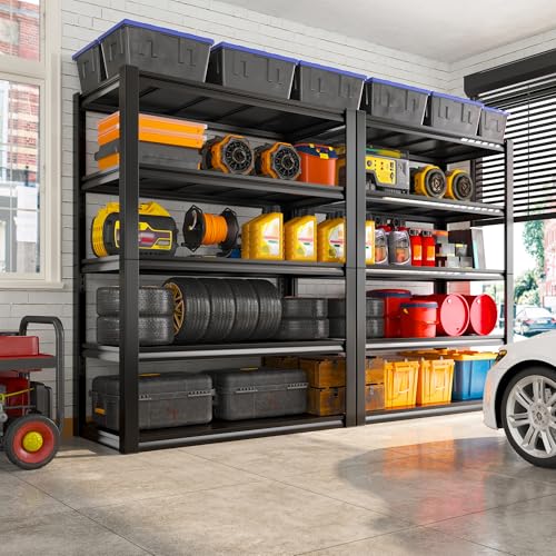 48" W x 24" D x 72" H Metal Garage Shelving B22711