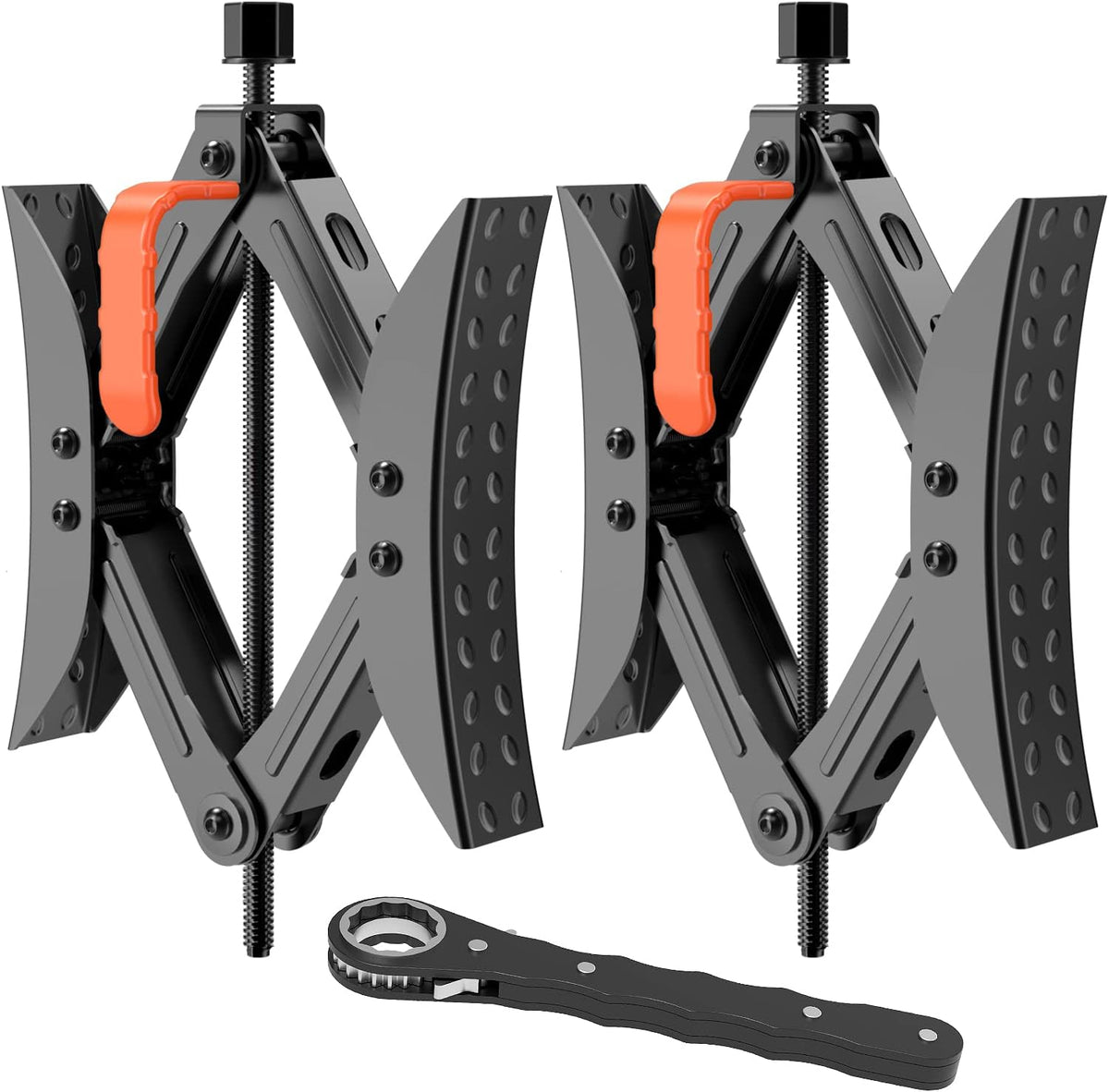 X Shaped Wheel Chock Stabilizers 2 Sets with Accessories C386