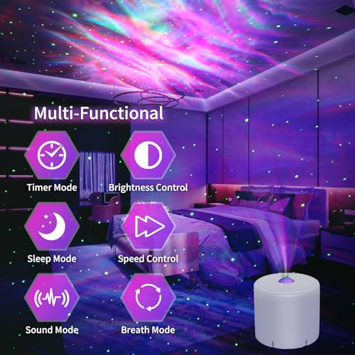 Laser Christmas Projector Lights Outdoor, Red and Green Stars, IP65 Waterproof O182574