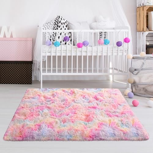 5x8 Fluffy Plush Shaggy Area Rug X36772