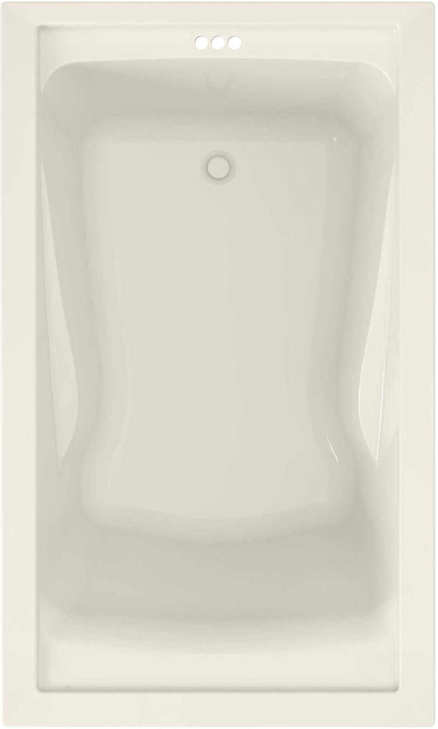 White Deep Soaking Tub with Reversible Drain Q2157