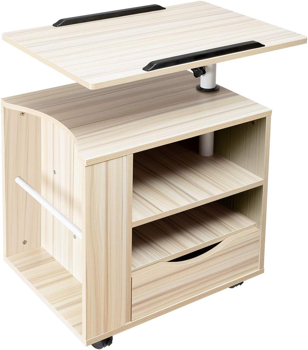 Black Wooden Nightstand with Drawers M878885