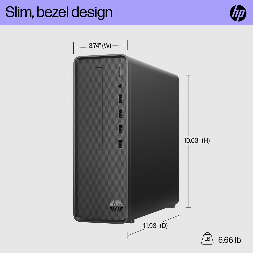 Black Intel Pentium 8GB 256GB SSD Windows 11 Desktop Tower L987