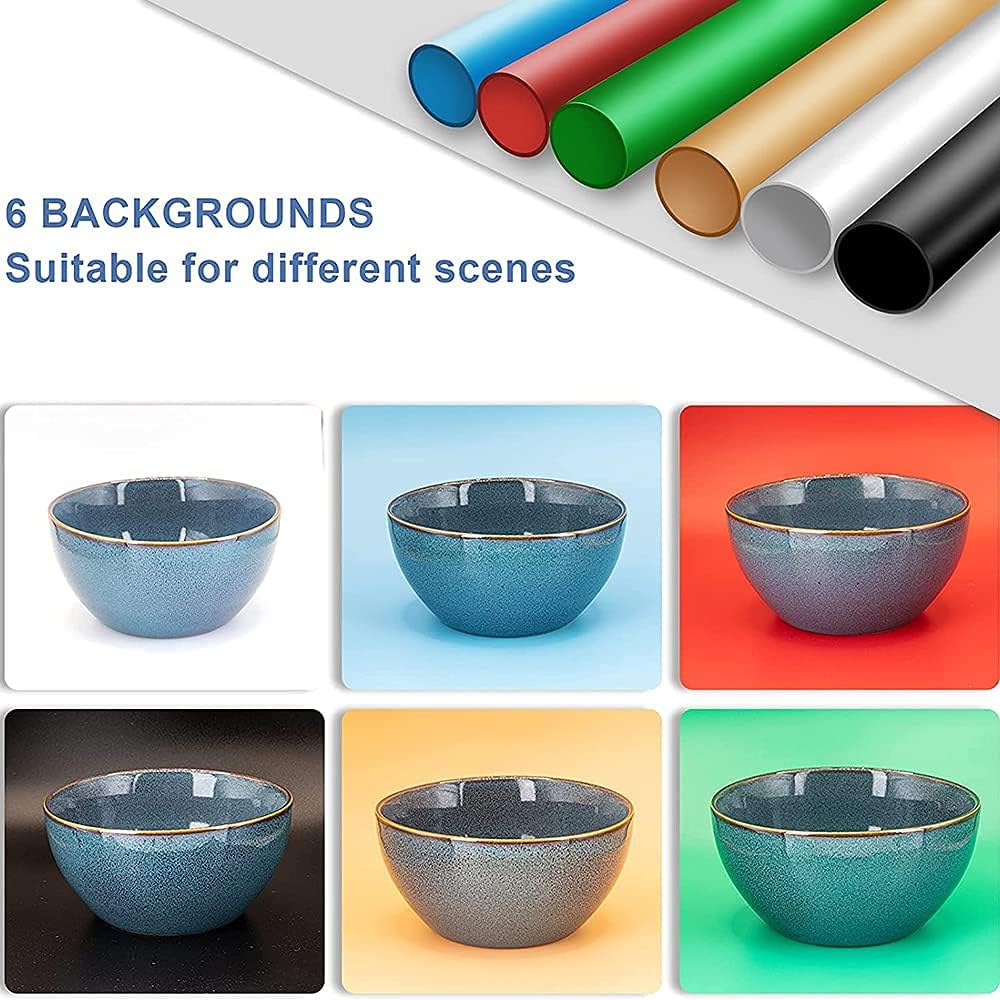 Portable Foldable 32 x 32 Inch Photo Studio Light Box with 3 Color Backdrops J6642