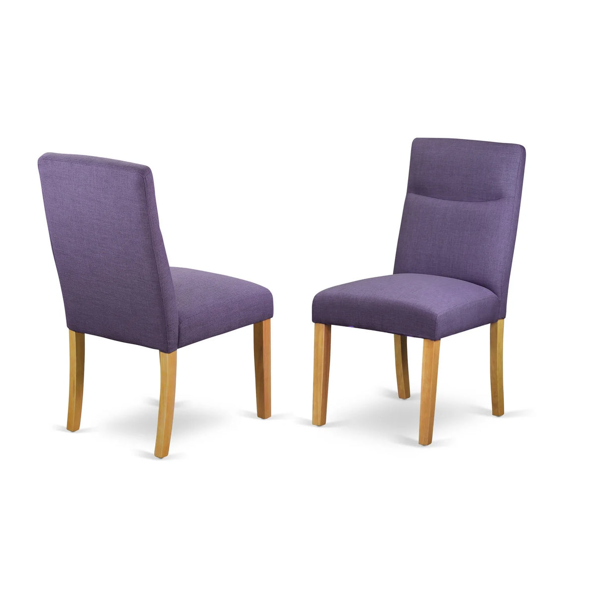Set Of 2 Parson Chair With Oak Finish Leg And Linen Fabric B7597