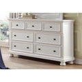 White Seven Drawer Wooden Dresser Y755