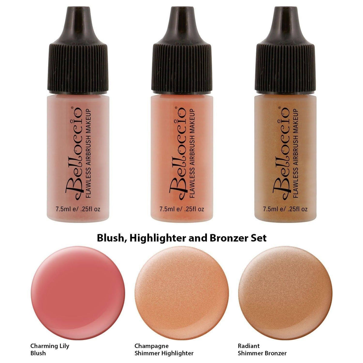 Professional Beauty Airbrush Cosmetic Makeup System with 4 Fair Shades Foundation in 1/4 Ounce Bottles J894