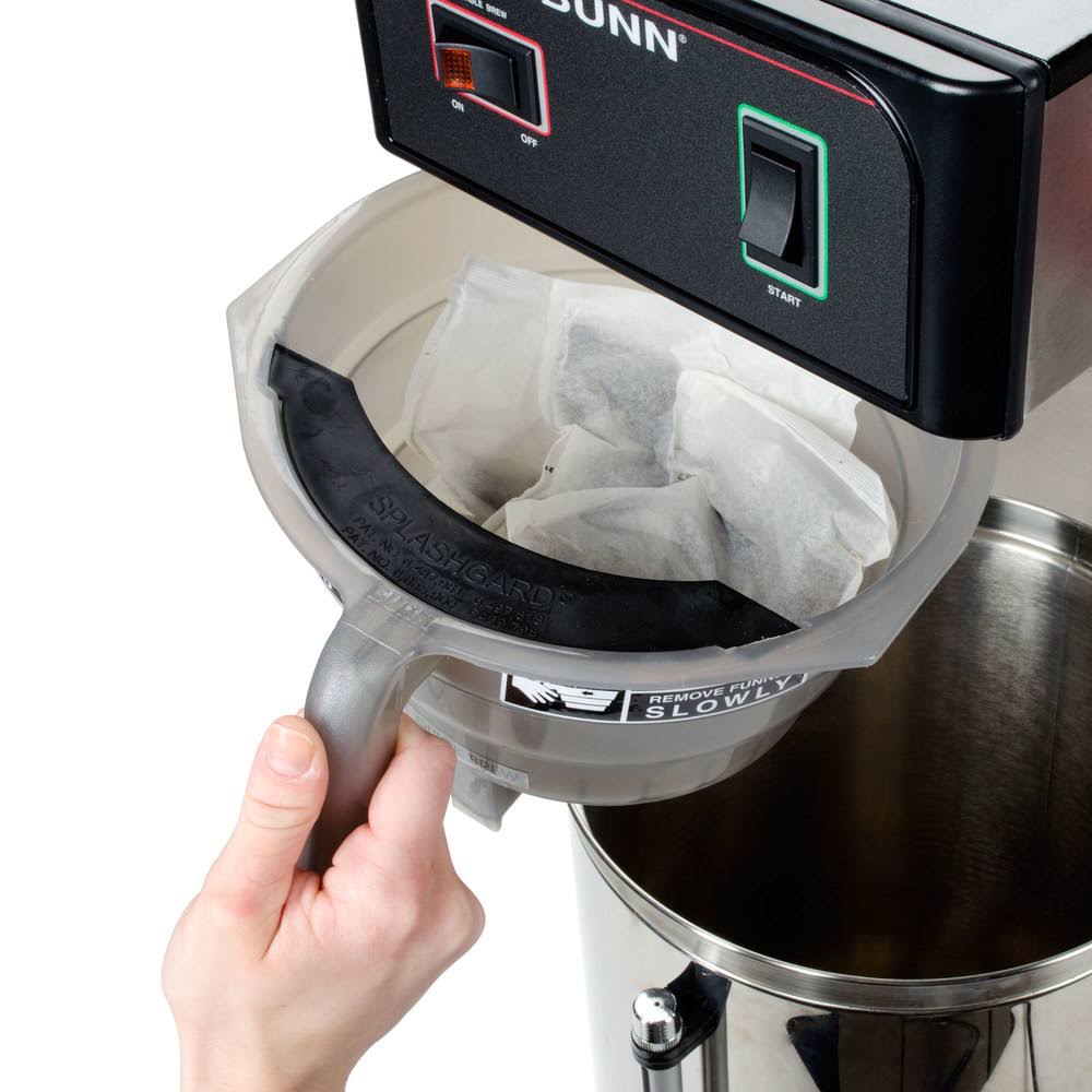 3 Gallon Black Iced Tea Filter Bags - 32/Case P444