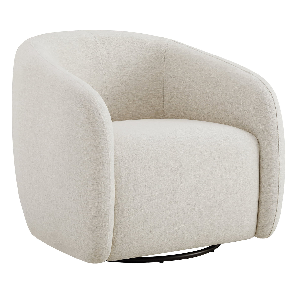 Swivel Upholstered Fabric Accent Chair Z607399