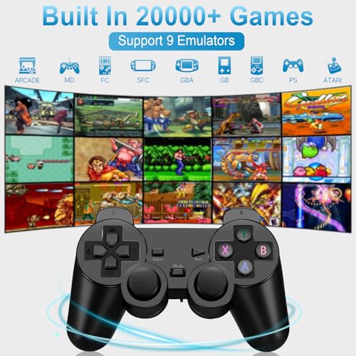 Wireless Retro Game Console Stick with 2 Pack 2.4G Wireless Controllers D257556