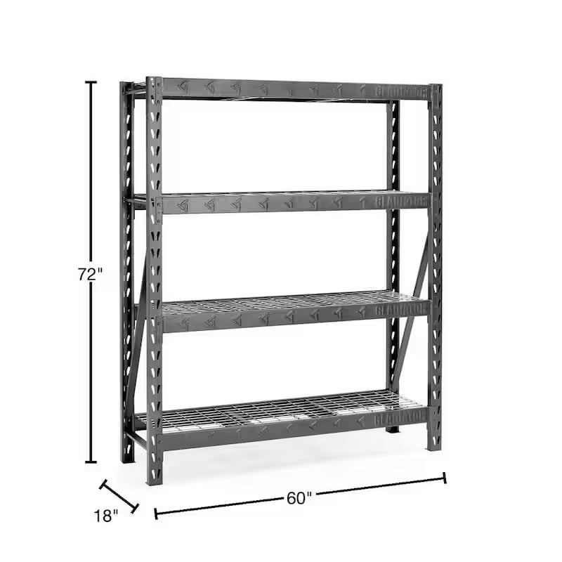 4-Tier Welded Steel Storage Shelving Unit L8362