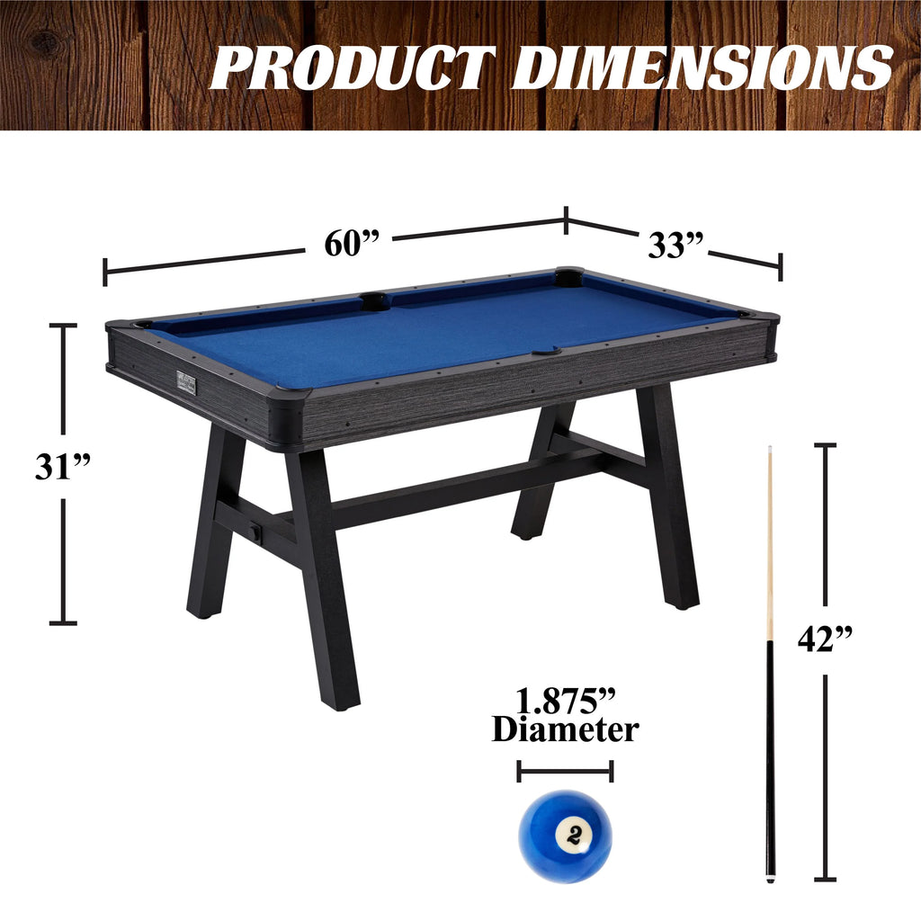 60" Pool Table K1672