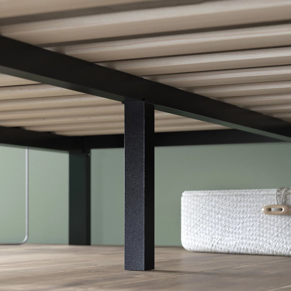 Queen Metal Platform Bed Frame with Headboard E178