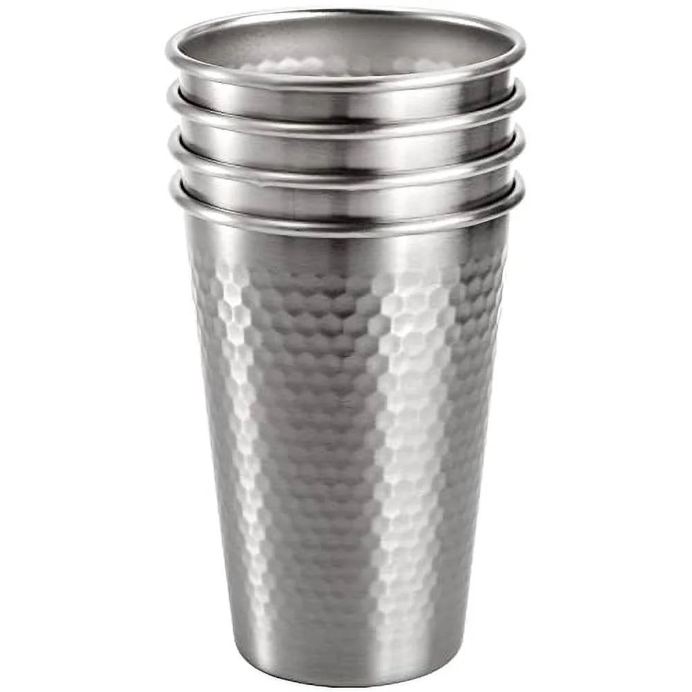 4 Pack Stainless Steel Pint Cups 17 OZ E646