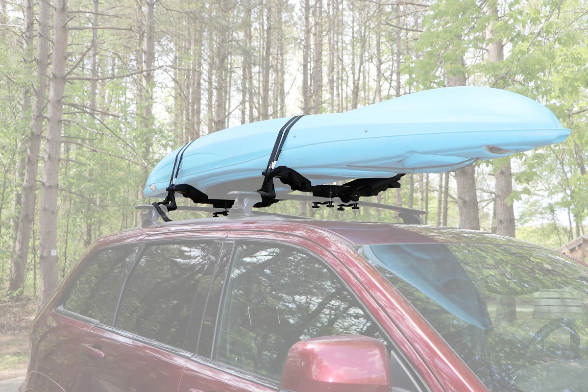 Roof Rack Crossbars and Double Kayak Rack Bundle for Jeep Grand Cherokee H113239