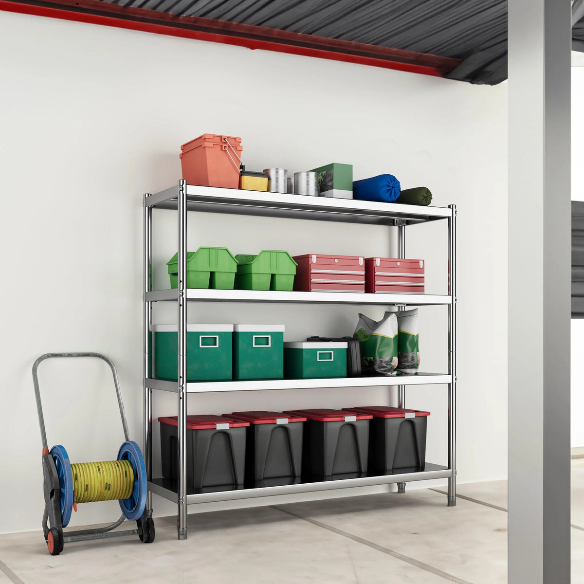 Stainless Steel 4 Tier Storage Shelf I149398
