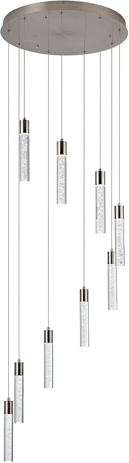 Crystal Chandelier Light Fixture, 9 Lights U26736