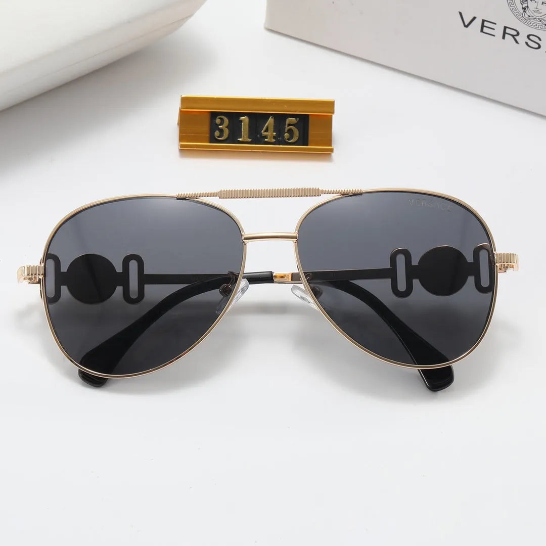 Fashion Double Layer Frame Elliptical Polarized Sunglasses B537117