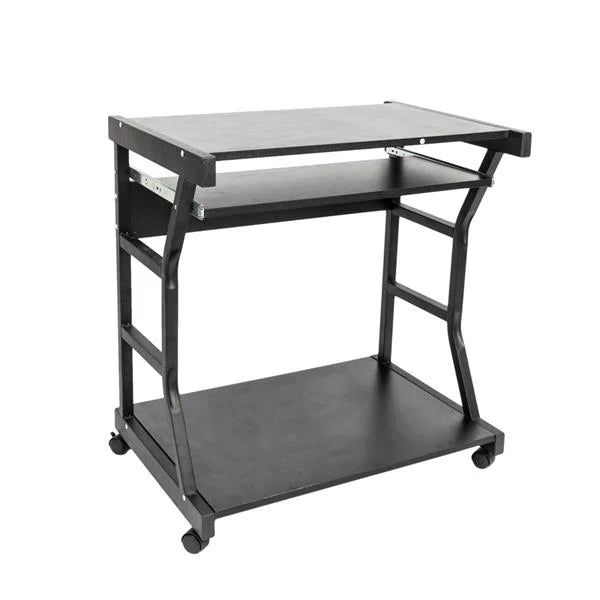 Black Four-wheel Computer Desk G8142