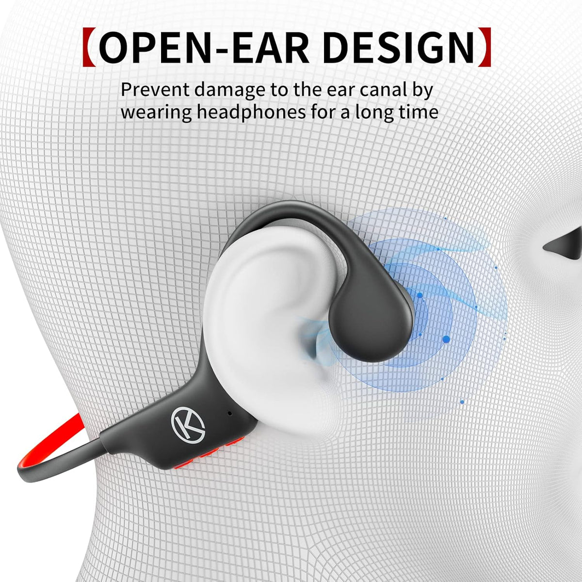 Open-Ear Bluetooth Sport Headphones Pack of 2 I9444