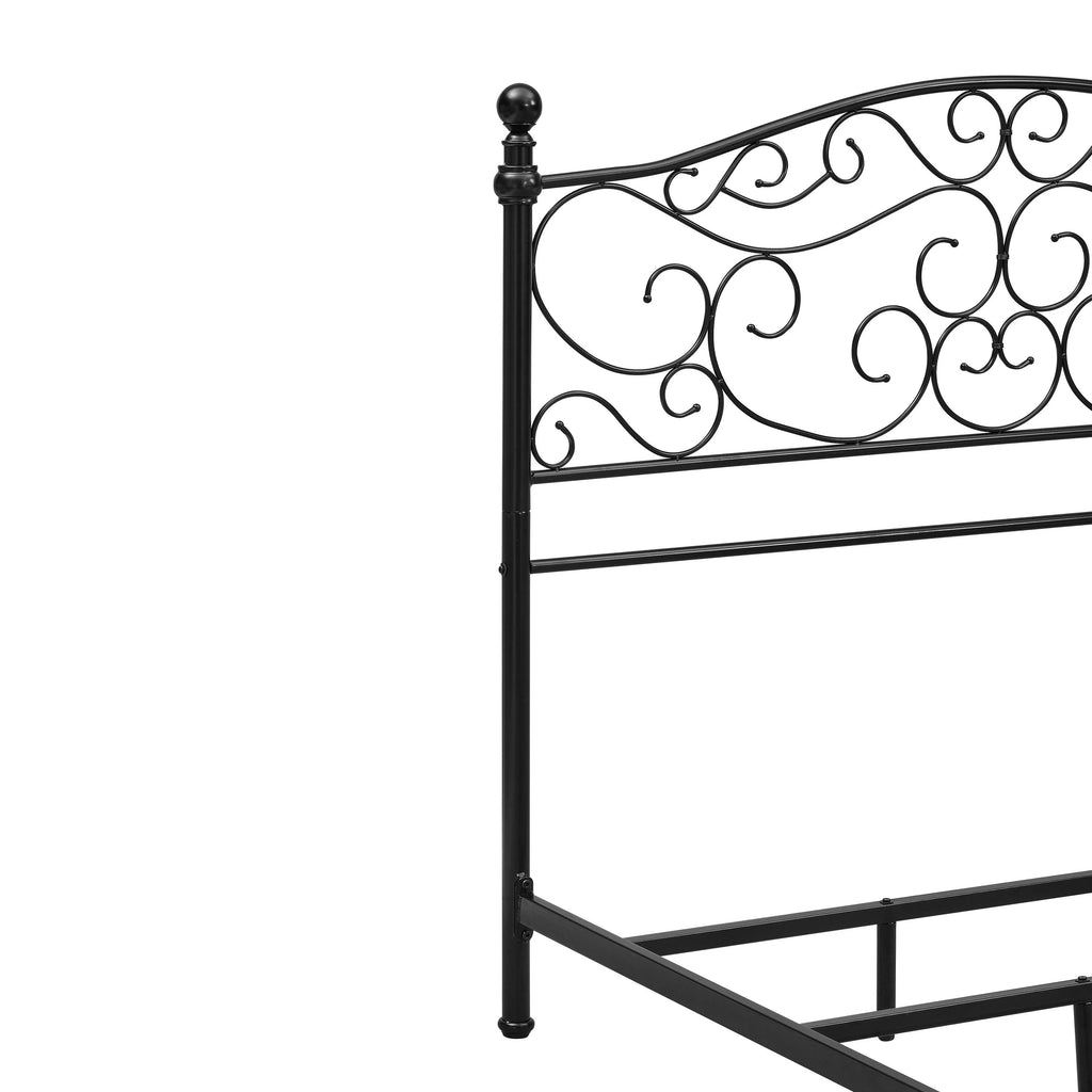 Black King Metal Bed-In-A-Box K63620