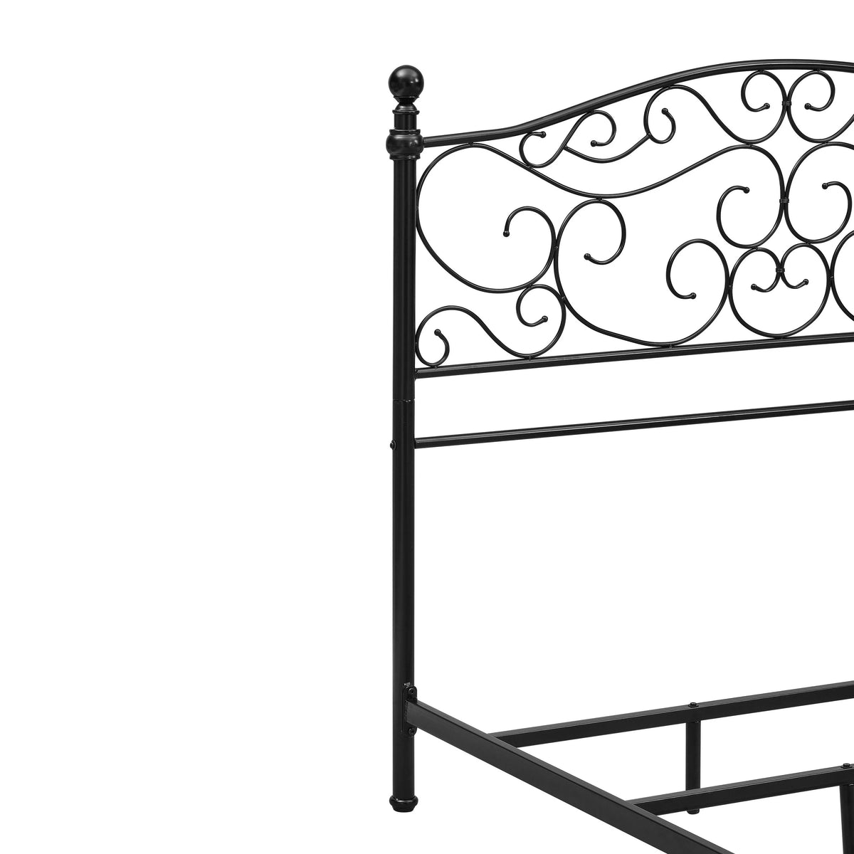 Black King Metal Bed-In-A-Box K63620