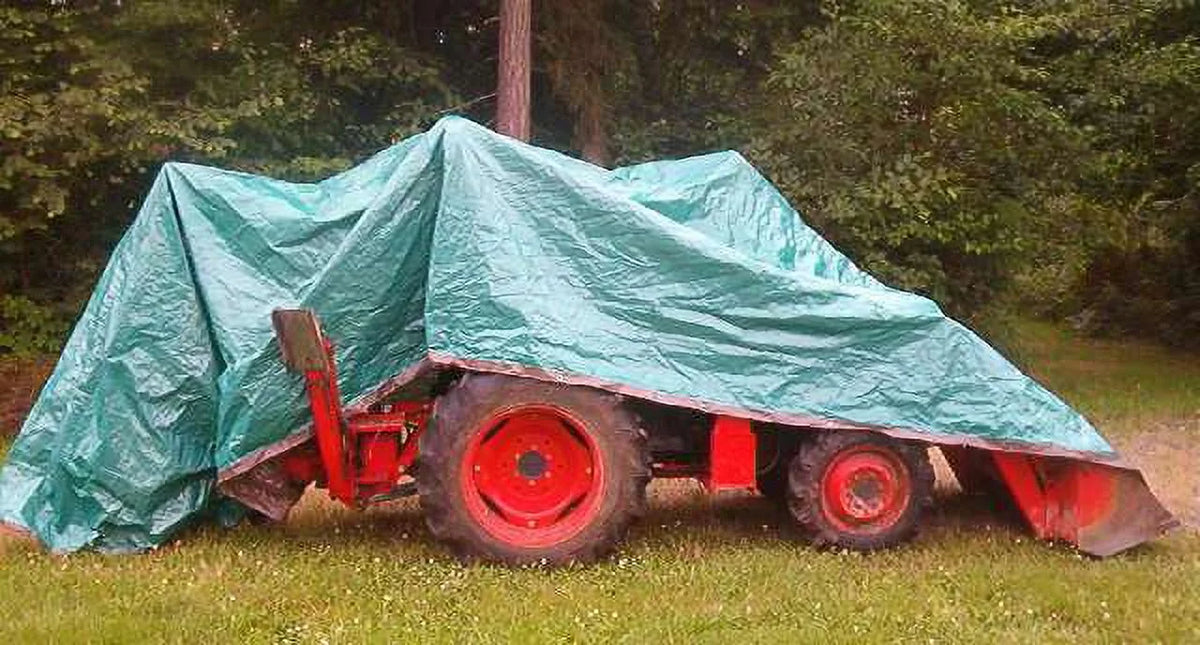 12 ft. W X 16 ft. L Light Duty Polyethylene Tarp Brown/Green I11895
