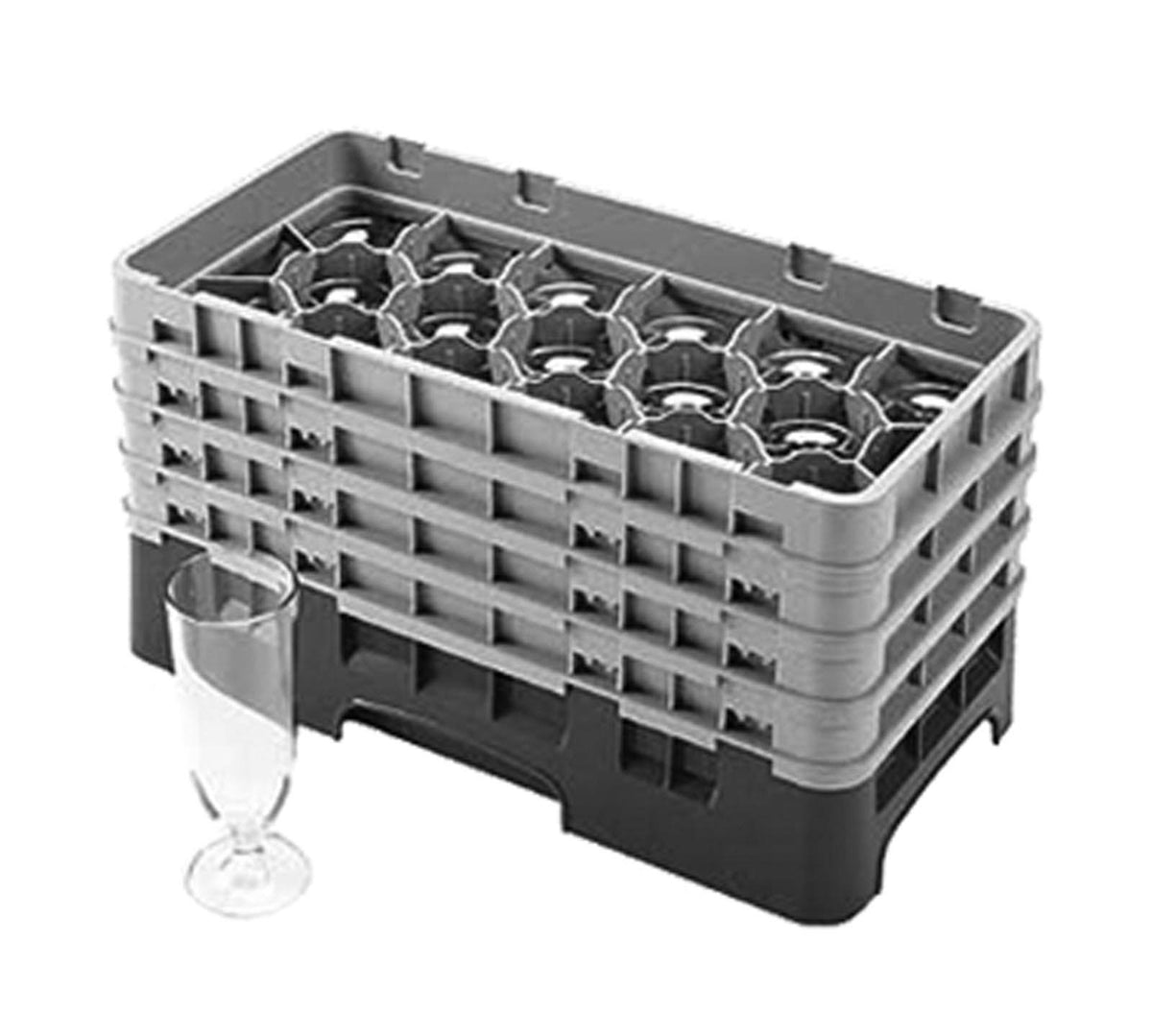 Navy Blue Half Size Glass Rack D1386