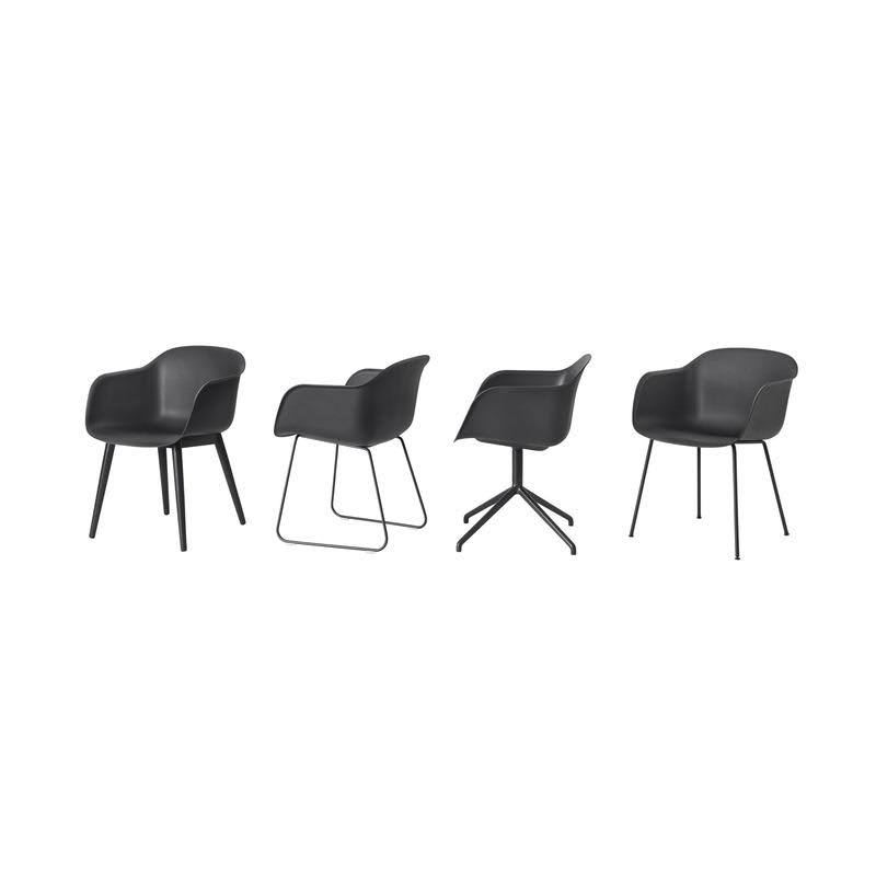 Black Fiber Armchair B4047