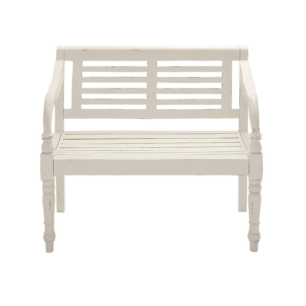 Wood White Bench O155