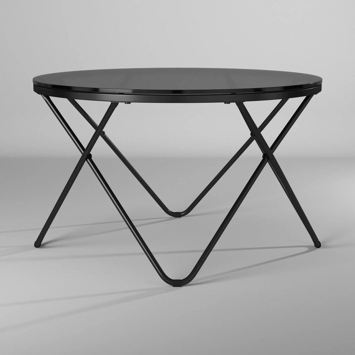 Round Coffee Table with Metal Frame P336289