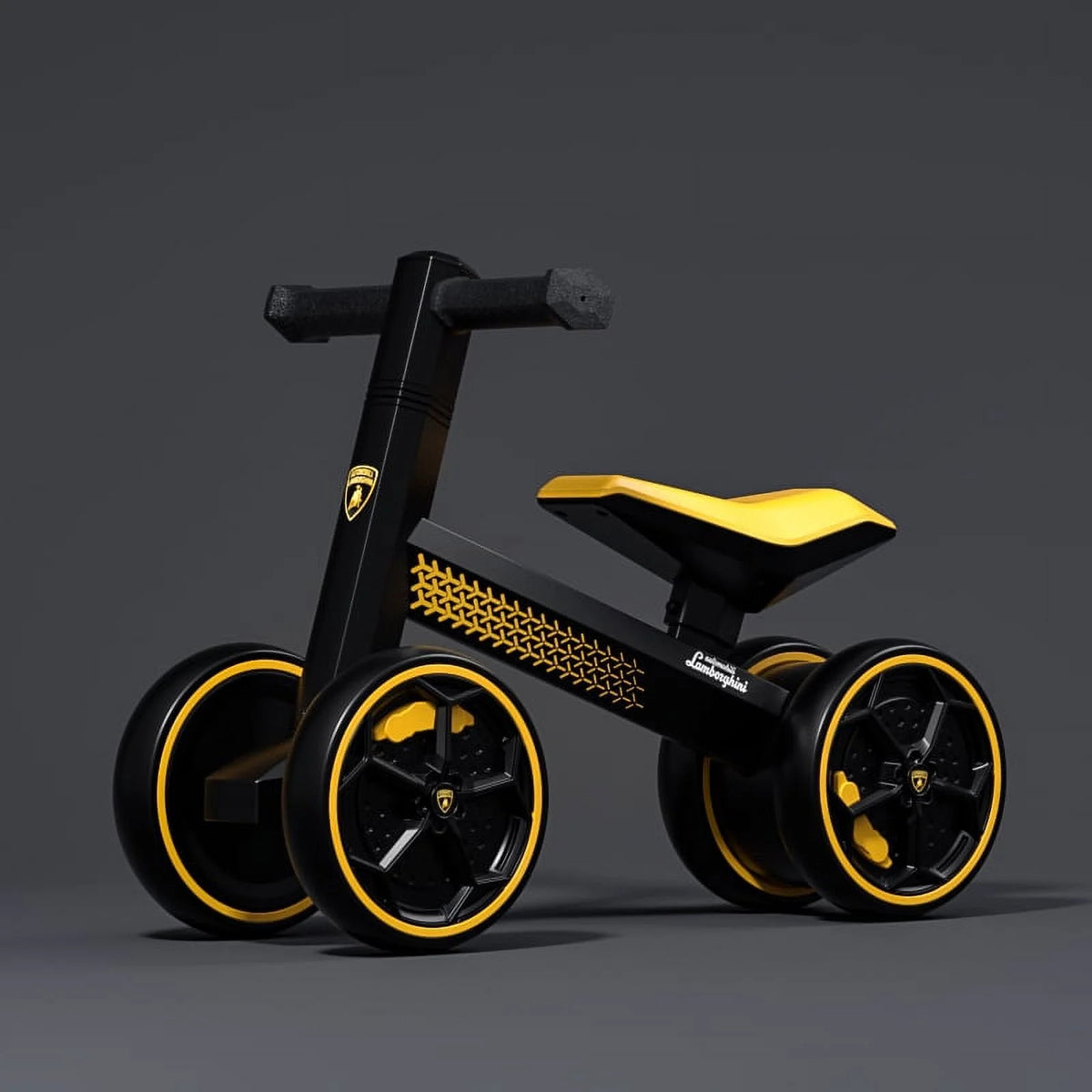 Yellow 4 Wheel Baby Balance Bike C835