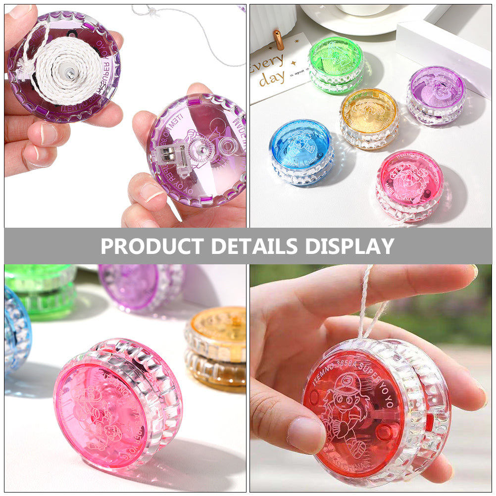 10Pcs LED Yo-yo Toy Light up Yo-yo Responsive Ball Toy D988