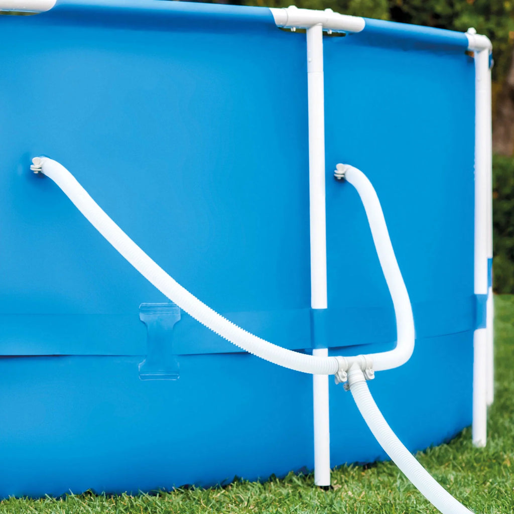 12' x 30 Round Metal Frame Swimming Pool with Filter Pump I863
